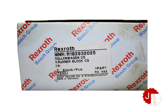 REXROTH R182932025 BALL RUNNER BLOCK 