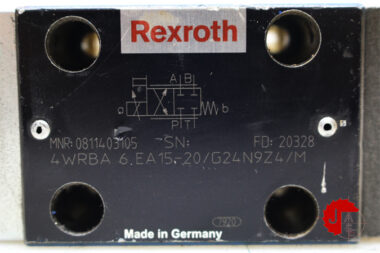 Rexroth 0811403105 DIRECTIONAL CONTROL VALVE 4WRBA 6 EA15-20-G24N9Z4/M