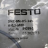 FESTO 543861 Proximity sensor SME-8M-DS-24V-K-0,3-M8D