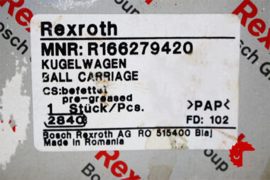 REXROTH R166279420 BALL RUNNER BLOCK