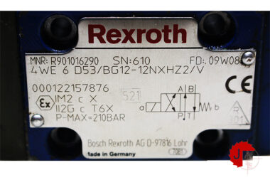 Rexroth 4WE 6 D53/BG12-12NXHZ2/V Servo Valve R901016290