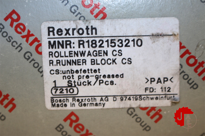 REXROTH R182153210 BALL RUNNER BLOCK