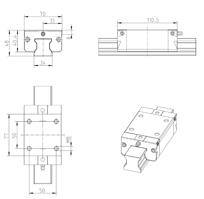 REXROTH R162239420 BALL RUNNER BLOCK 