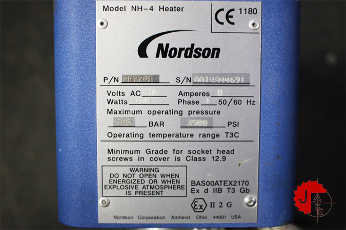 NORDSON Model NH-4 Liquid Paint & Fluid Heater