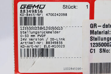 GEMU 1235000Z3EM125050G10 Position indicator 88349856