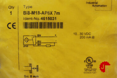 TURCK Bi8-M18-AP6X 7m Inductive Sensor