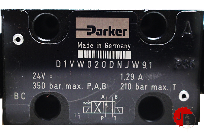 Parker D1VW020DNJW91 DIRECTIONAL SPOOL VALVE