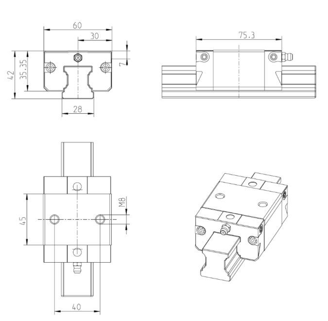 REXROTH R166279420 BALL RUNNER BLOCK