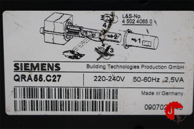 SIEMENS QRA55.C27 UV flame detector