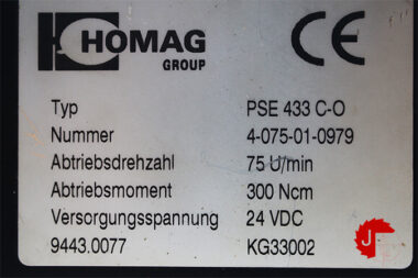 HOMAG GROUP PSE 433 C-O CNC ACHSEMOTOR PSE 433 C