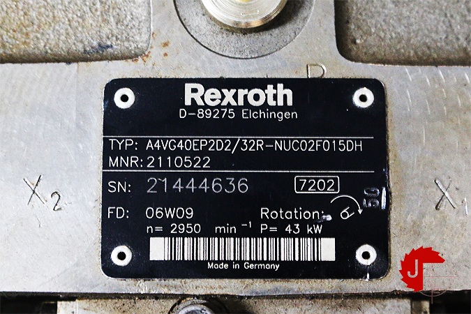 Rexroth A4VG40EP2D2/32R-NUC02F015DH Axial Piston Variable Pump