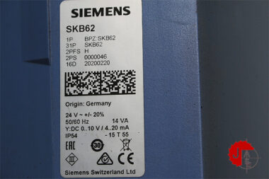 SIEMENS SKB62 Electrohydraulic actuator BPZ:SKB62