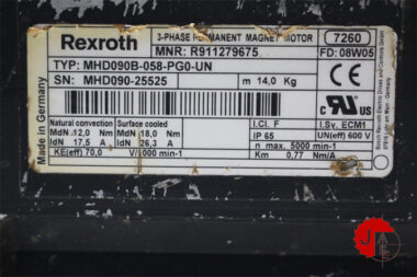 Rexroth MHD090B-058-PG0-UN Synchronous motors R911279675