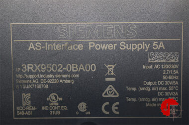 SIEMENS 3RX9502-0BA00 AS-i Power