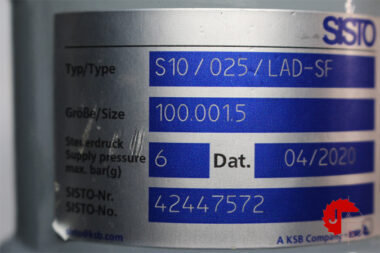 SISTO S10/025/LAD-SF SISTO-LAP piston actuator 100.001,5
