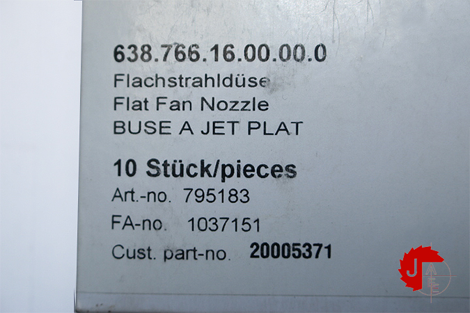 LECHLER 638.766.16.00.00.0 Flat Fan Nozzle