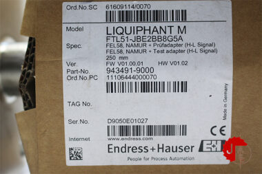 Endress+Hauser FTL51 Vibronic Point level detection Liquiphant FTL51-JBE2BB8G5A