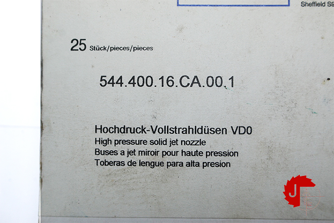 LECHLER 544.400 High pressure solid jet nozzle 544.400.16.CA.00.1