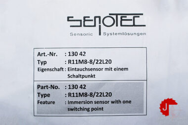 SENOTEC R11M8-8/22L20 Immersion sensor with one switching point