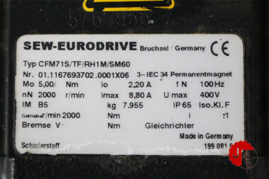 SEW-EURODRIVE CFM71S/TF/RH1M/SM60 Synchronous Servomotors