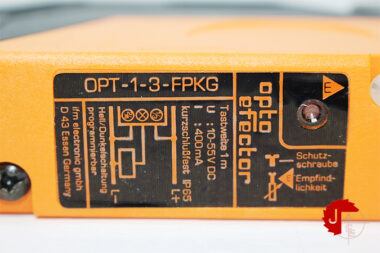 IFM electronic OPT-1-3-FPKG Retro-reflective sensor