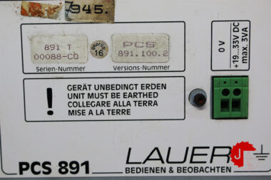 LAUER PCS 891 Keypad Panel PCS 891.100.2