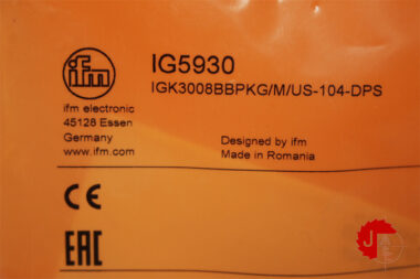 IFM electronic IGK3008BBPKG/M/US-104-DPS Inductive sensor IG5930