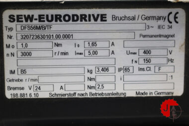 SEW-EURODRIVE DFS56M/B/TF Synchronous Servomotors