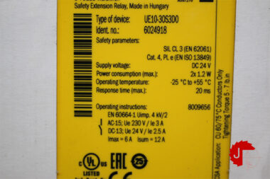 SICK UE10-30S3D0 SAFETY RELAYS 6024918