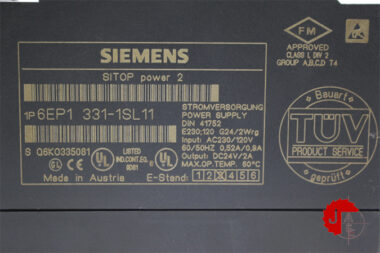 SIEMENS 6EP1 331-1SL11 Power supply