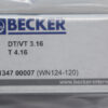 BECKER DT/VT 3.16 T4.16 Set of 7 Carbon Vanes WN124-120