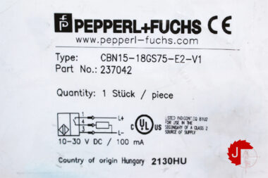 PEPPERL+FUCHS CBN15-18GS75-E2-V1 Capacitive sensor 237042