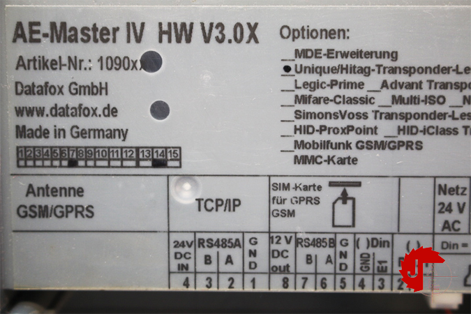 AE-Master IV HW V3.0X Datafox AE-MasterIV 1090xx