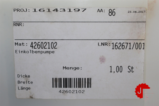 bielomatik AM 30011634 SINGLE PISTON PUMP (capacitive level control) - Image 7