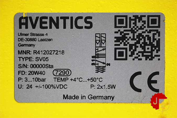 AVENTICS R412027218 5/2 directional safety valve, Series SV05