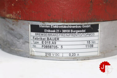 BAUER STEINLEN E015A9 ELECTRIC MOTOR BRAKE