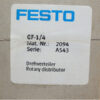 FESTO GF-1/4 Rotary distributor 2094