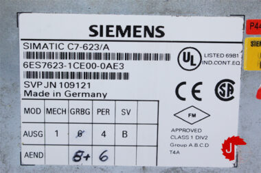 SIEMENS SIMATIC C7-623/A Interface Panel 6ES7623-1CE00-0AE3