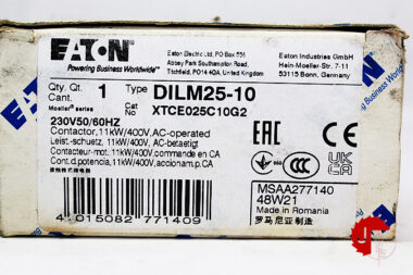 EATON DILM25-10 CONTACTOR