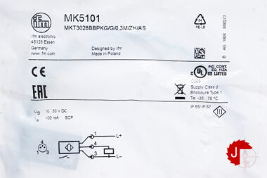 IFM MK5101 T-slot cylinder sensor MKT3028BBPKG/G/0,3M/ZH/AS