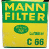 MANN FILTER C66 Air Filter