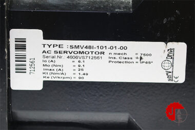 SERVO DRIVE SMV48I-101-01-00 BRUSHLESS SERVOMOTOR