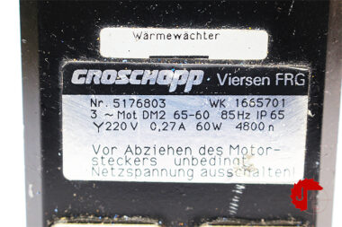 GROSCHOPP DM2 65-60 SERVO MOTOR