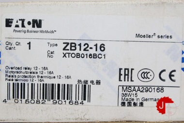 EATON ZB12-16 OVERLOAD RELAY