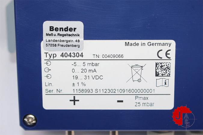 JUMO 404304 Pressure and differential pressure transmitter