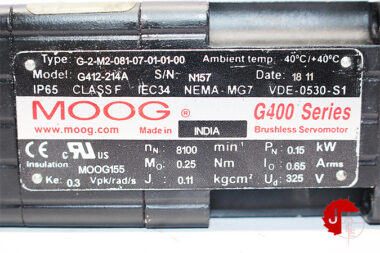 MOOG G412-214A SERVO MOTOR G-2-M2-081-07-01-01-00