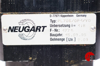 NEUGART PL70S/0P1/V0 PLANETARY GEARBOX i= 10