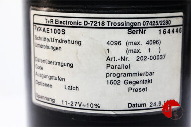 TR ELECTRONIC AE 100S ABSOLUTE ENCODERS 202-00037