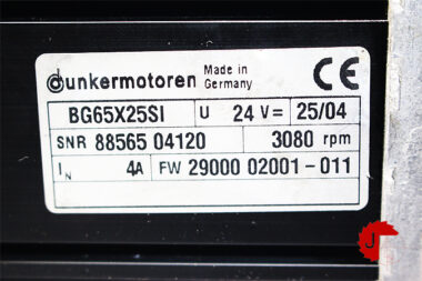 DUNKERMOTOREN BG65X25SI SERVO MOTOR WITH PLANETARY GEARBOX PLG52