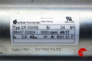 DUNKERMOTOREN GR53X58 DC MOTOR